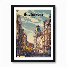 Bucharest Romania Europe Travel Art Art Print