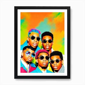 Migos Colourful Pop Art Art Print