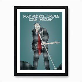 Rock And Roll Dreams Come Through Art Print