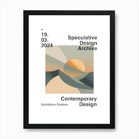 Speculative Design Archive Abstract Poster 17 Art Print