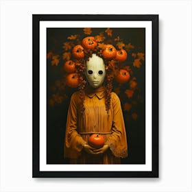 Halloween Mask Art Print