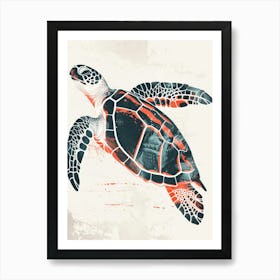 Sea Turtle Canvas Print Art Print