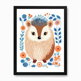 Baby Animal Illustration  Porcupine 1 Art Print