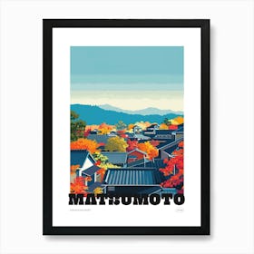 Matsumoto Japan 4 Colourful Travel Poster Art Print