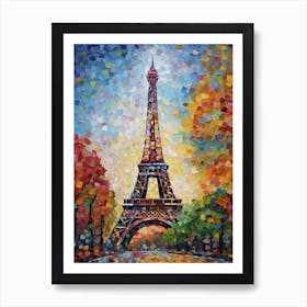 Eiffel Tower Paris Paul Signac Style 2 Art Print