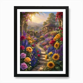 Garden Path 3 Art Print