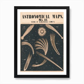 Astronomical Maps Vintage Poster Art Print