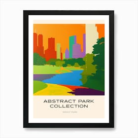 Abstract Park Collection Poster Grant Park Chicago United States 1 Art Print