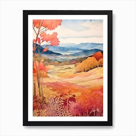 Autumn National Park Painting Shenandoah National Park Virginia Usa 3 Art Print