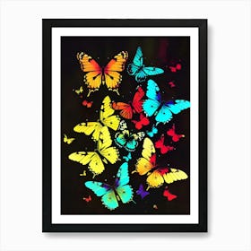 Colorful Butterflies 88 Art Print