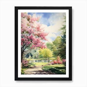 Missouri Botanical Garden Usa Watercolour 2  Art Print