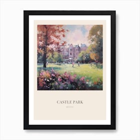Castle Park Bristol 2 Vintage Cezanne Inspired Poster Art Print