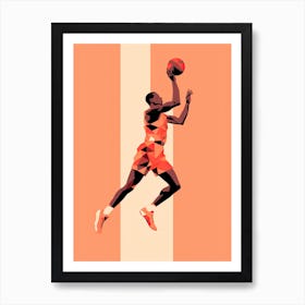 Basketball Player In Action Art Print