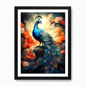 Peacock 2 Art Print