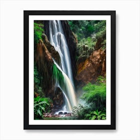 Cascada De Basaseachi, Mexico Nat Viga Style (1) Art Print