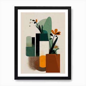 Geometric Vases Art Print