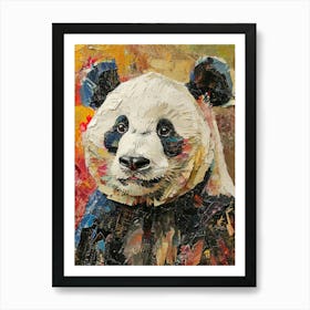 Kitsch Panda Collage 1 Art Print