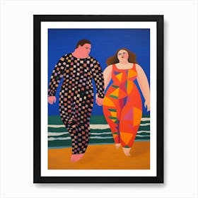 Body Positivity I Do Like To Be Beside The Seaside 1 Art Print