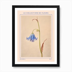 Bluebell 2 French Flower Botanical Poster Art Print