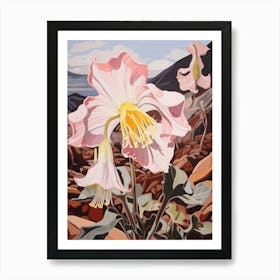 Columbine 3 Flower Painting Art Print