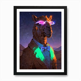 Camel With Glasses Art Print