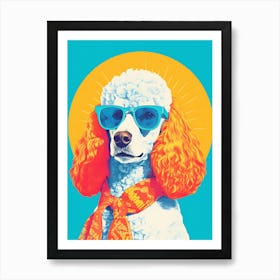 Poodle In Sunglasses 3 Art Print