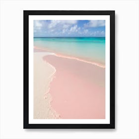 Long Bay Beach, Turks And Caicos Pink Photography Art Print