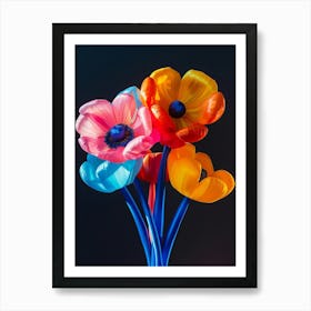Bright Inflatable Flowers Anemone 2 Art Print
