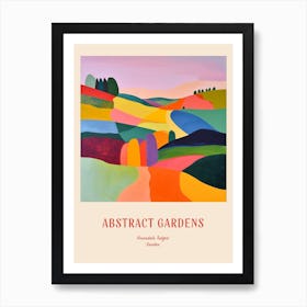 Colourful Gardens Rosendals Trdgrd Sweden 2 Red Poster Art Print