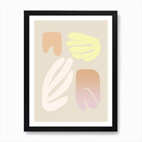 Floral Matisse Shapes 4 Art Print