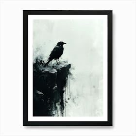 Crow painting Art Print