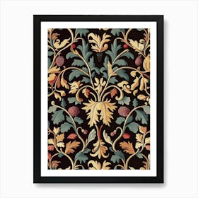 William Morris Artprint, Beautiful Flowers Pattern, Modern Colores Affiche