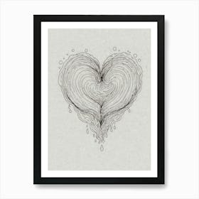 Heart Of Water Art Print