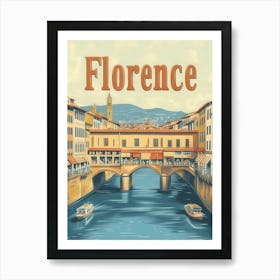 Aihrgdesign A Classic 1960s Travel Poster For Florence 1 Art Print