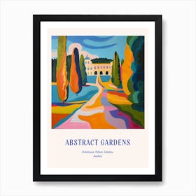 Colourful Gardens Schnbrunn Palace Gardens Austria 5 Blue Poster Art Print