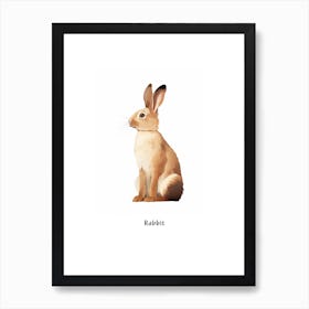Rabbit Kids Animal Poster Art Print