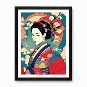 Geisha Girl 3 Art Print