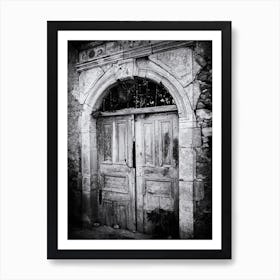 Mysterious old wooden door in Rethymnon // Crete // Travel Photography Art Print