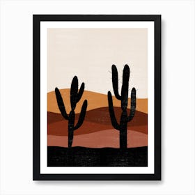 Cactus In The Desert 49 Art Print