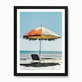 Beach Umbrella 3 Art Print