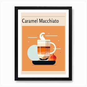Caramel Macchiato Midcentury Modern Poster Art Print