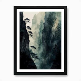 Chinese Mountains Art Print