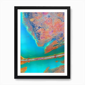 Aerial View Of A Bridge Art Print