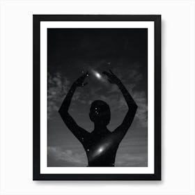 Woman Space Art Print