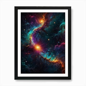 Nebula In Space Art Print