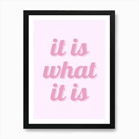 It Is What It Is Poster