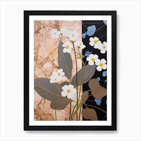 Flower Illustration Forget Me Not Flower 2 Art Print