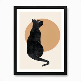 Black Cat Art Print