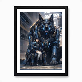 Wolf Girl Art Print