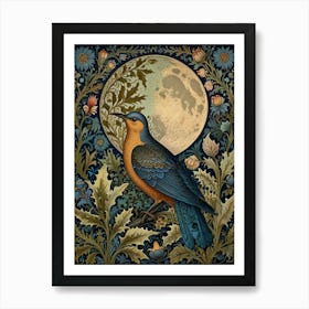 William Morris Bird In The Moonlight Art Print